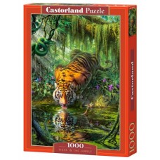 Пазл Castorland Тигр в джунглях 1000 элементов