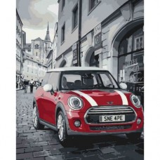 Картина по номерам Идейка Mini Cooper КНО3504