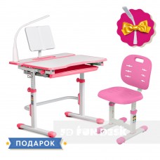 Комплект для девочки растущая парта Cubby Fressia Pink + стул FunDesk SST2-S Pink