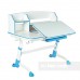 Комплект для школьника парта FunDesk Amare II Blue + детский стул  FunDesk LST3 Blue-Grey