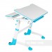 Комплект регулируемая парта  по высоте и наклону FunDesk Volare Blue+Детский стул FunDesk SST3 Blue