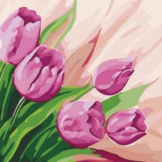 Картина по номерам Идейка тюльпаны 2 30x30см