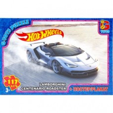 Пазл G-toys Hot Wheels 117 эл FW733