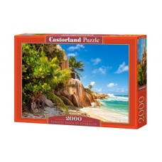 Пазл Castorland Райский пляж Сейшелы Paradise Beach of Seychelles 2000 элементов