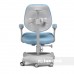 Универсальный комплект для ребенка парта FunDesk Amare Grey II + oртопедическое кресло FunDesk Delizia Blue