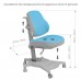 Комплект парта FunDesk Colore Grey + эргономичное кресло FunDesk Agosto Blue