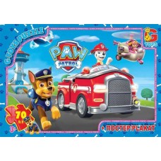 Пазл G-toys Щенячий патруль: команда 70 эл PW0836