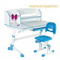 Комплект парта регулируемая по высоте и наклону FunDesk Amare II Blue+детский стул FunDesk SST3 Blue (73459)