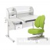 Комплект для школьника стол-трансформер Sognare Grey + ортопедическое кресло FunDesk Contento Green