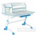 Комплект для школьника парта FunDesk Amare II Blue + детский стул FunDesk SST3L Grey