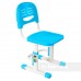 Комплект растущая парта Cubby Fressia Grey + детский стул FunDesk SST3 Blue