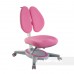 Комплект подростковая парта для школы Amare II Pink + подростковое кресло для дома FunDesk Primo Grey