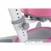 Комплект подростковая парта для школы Amare II Pink + подростковое кресло для дома FunDesk Primo Grey