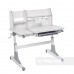 Комплект для школьников парта  Fundesk Magico Grey + ортопедическое кресло FunDesk SST4 Green