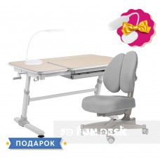 Комплект для подростков стол-трансформер FunDesk Invito Grey + ортопедическое кресло FunDesk Contento Grey