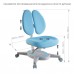 Комплект парта для школьника FunDesk Amare Blue с выдвижным ящиком + универсальное кресло FunDesk Primavera II