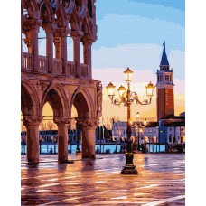 Картина по номерам BrushMe Вечерняя площадь Венеции 40x50 (сложность 4)