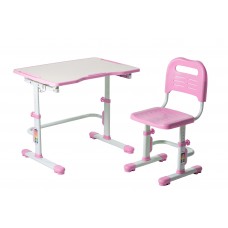Комплект парта + стул трансформеры Vivo II Pink FUNDESK